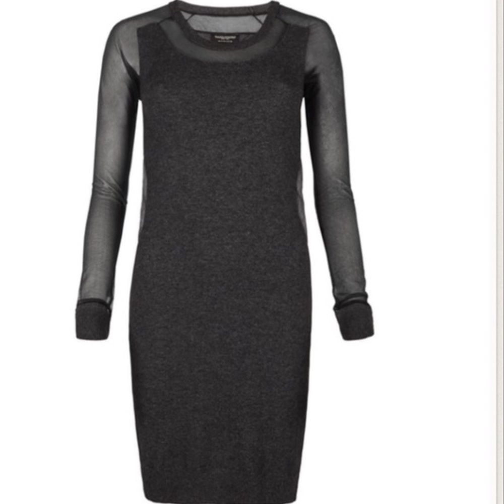 All Saints Black Long Sleeve Dress